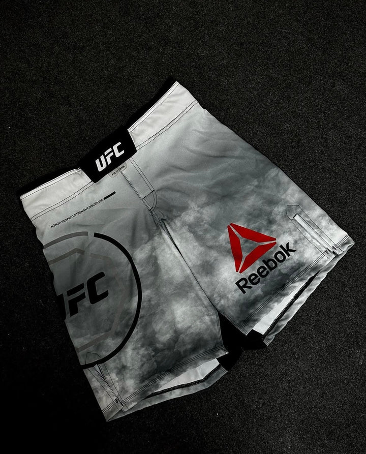 UFC x Reebok Fight Shorts – Smoke Grey Edition Five Star Boxing