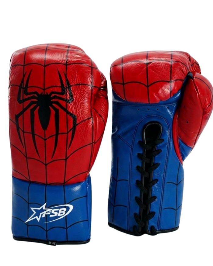 Peter Parker Spiderman FSB Gloves | Horse Hair Lace-Up Boxing Gloves