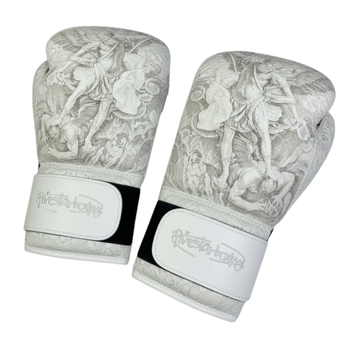 FiveStarBoxing Handmade Archangel Michael Japanese Boxing Gloves