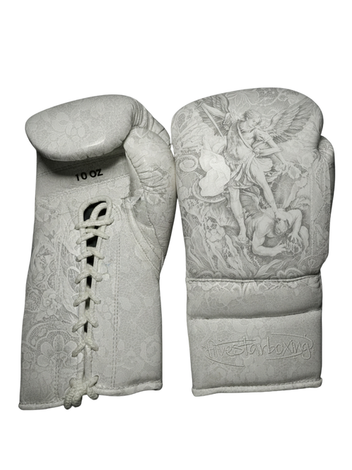 FiveStarBoxing Handmade Archangel Michael Japanese Boxing Gloves