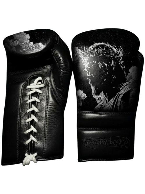 FiveStarBoxing Handmade Jesus Christ Japanese Boxing Gloves